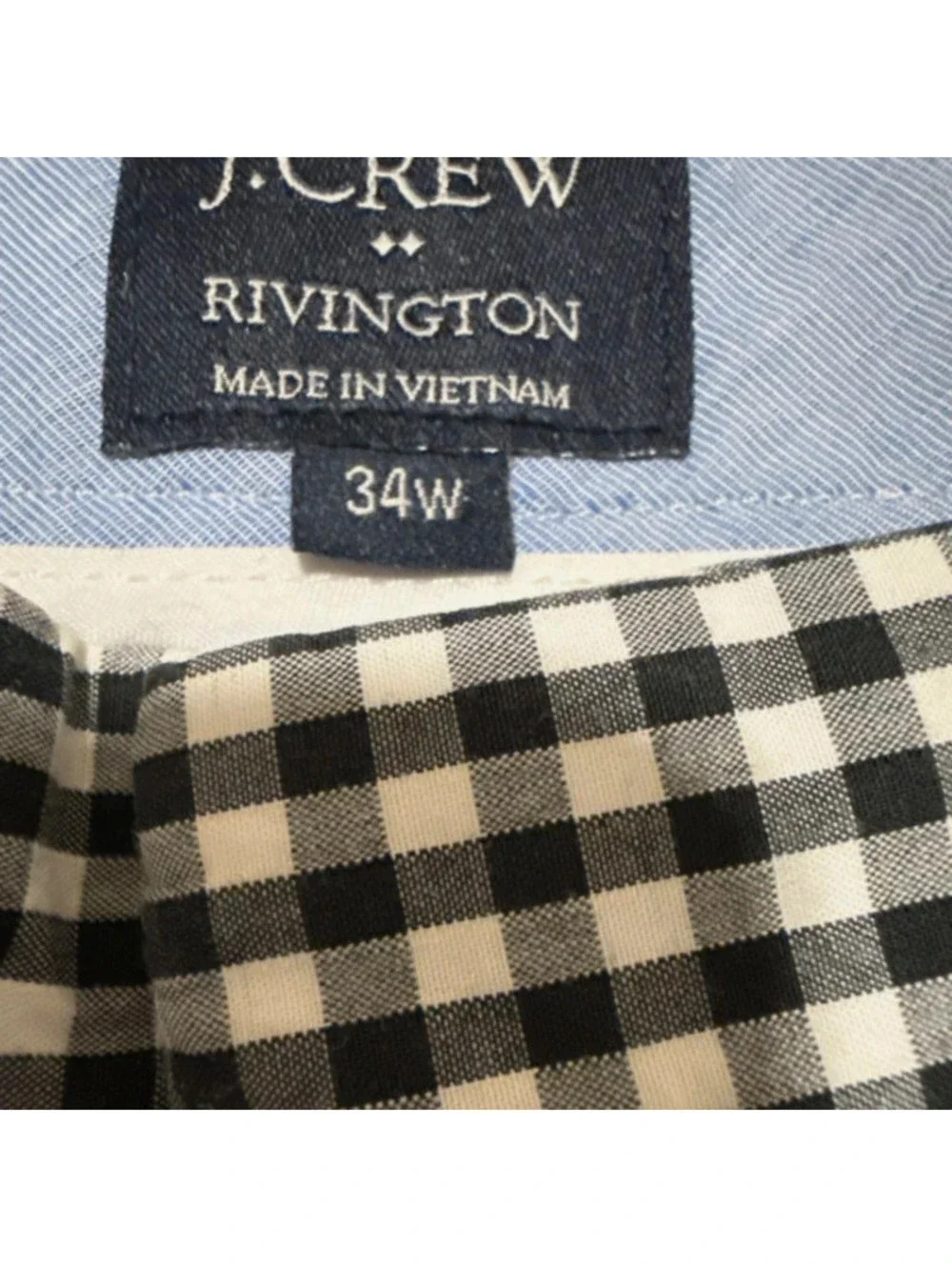 J.Crew Rivington Gingham Shorts – Black/White